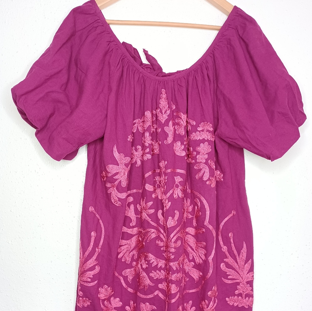 NWT Free People Fiona Embroidered Mini Dress - Picture 4 of 15